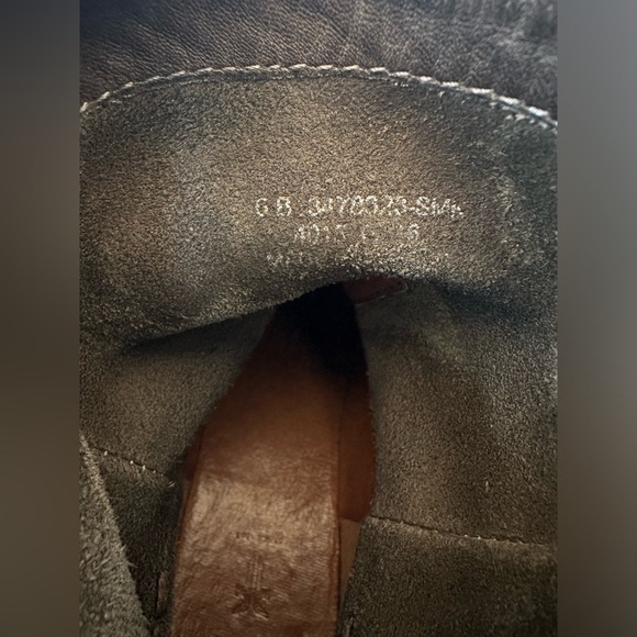 FRYE Anna Grey Moto Biker Shortie Leather Boots Size 6 - Picture 11 of 12